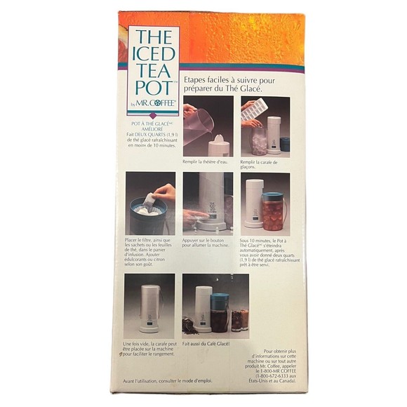 Mr Coffee Kitchen Vtg Sealed Iced Tea Pot By Mr Coffee Model Tm 2